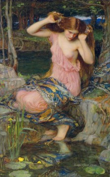  Water Art - Lamia Greek female John William Waterhouse